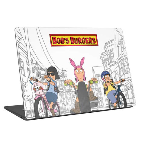 Bobs Burgers Bike Squad Universal Laptop 16in (13 x 9.4in) Skin
